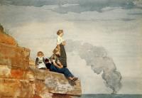 Homer, Winslow - Fisherman's Family aka The Lookout